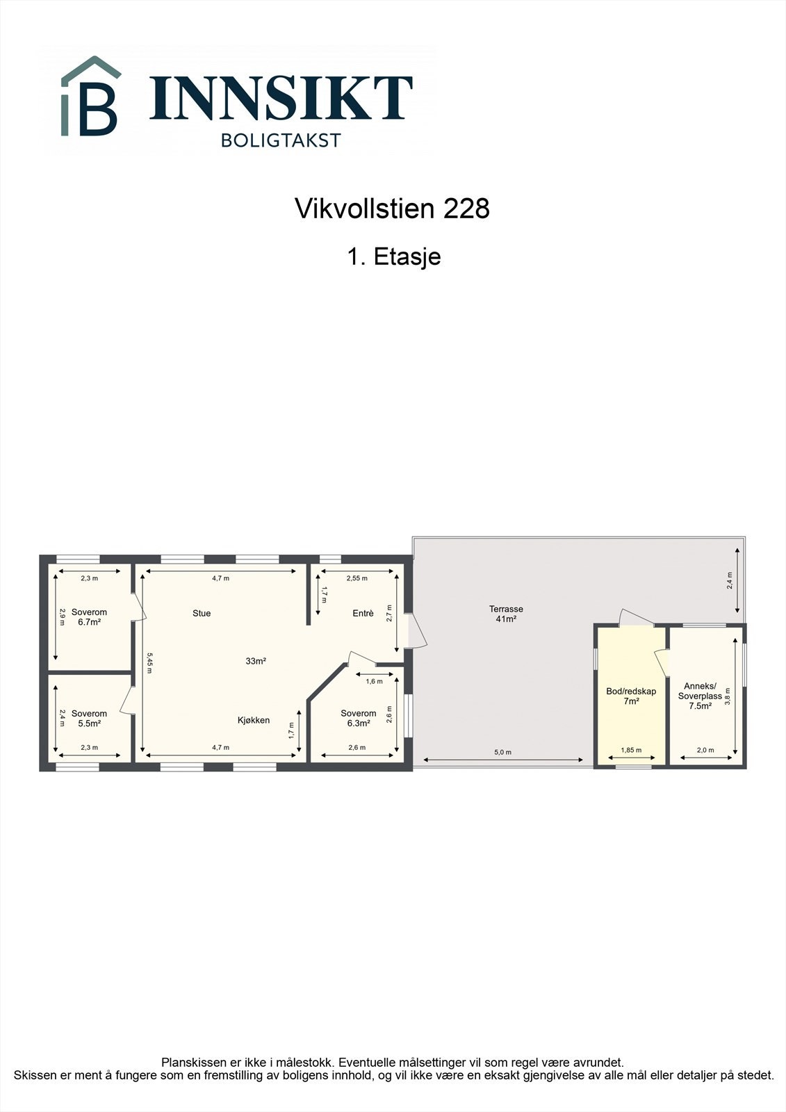 Planskisse Galleribilde