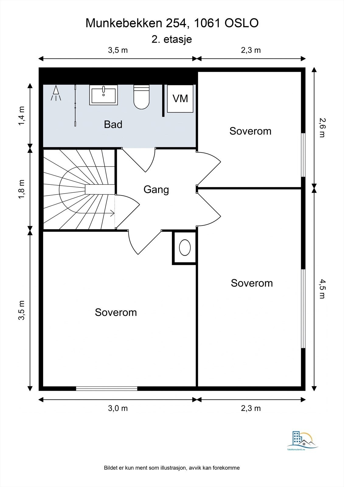 Plantegning - 2. etasje. Galleribilde