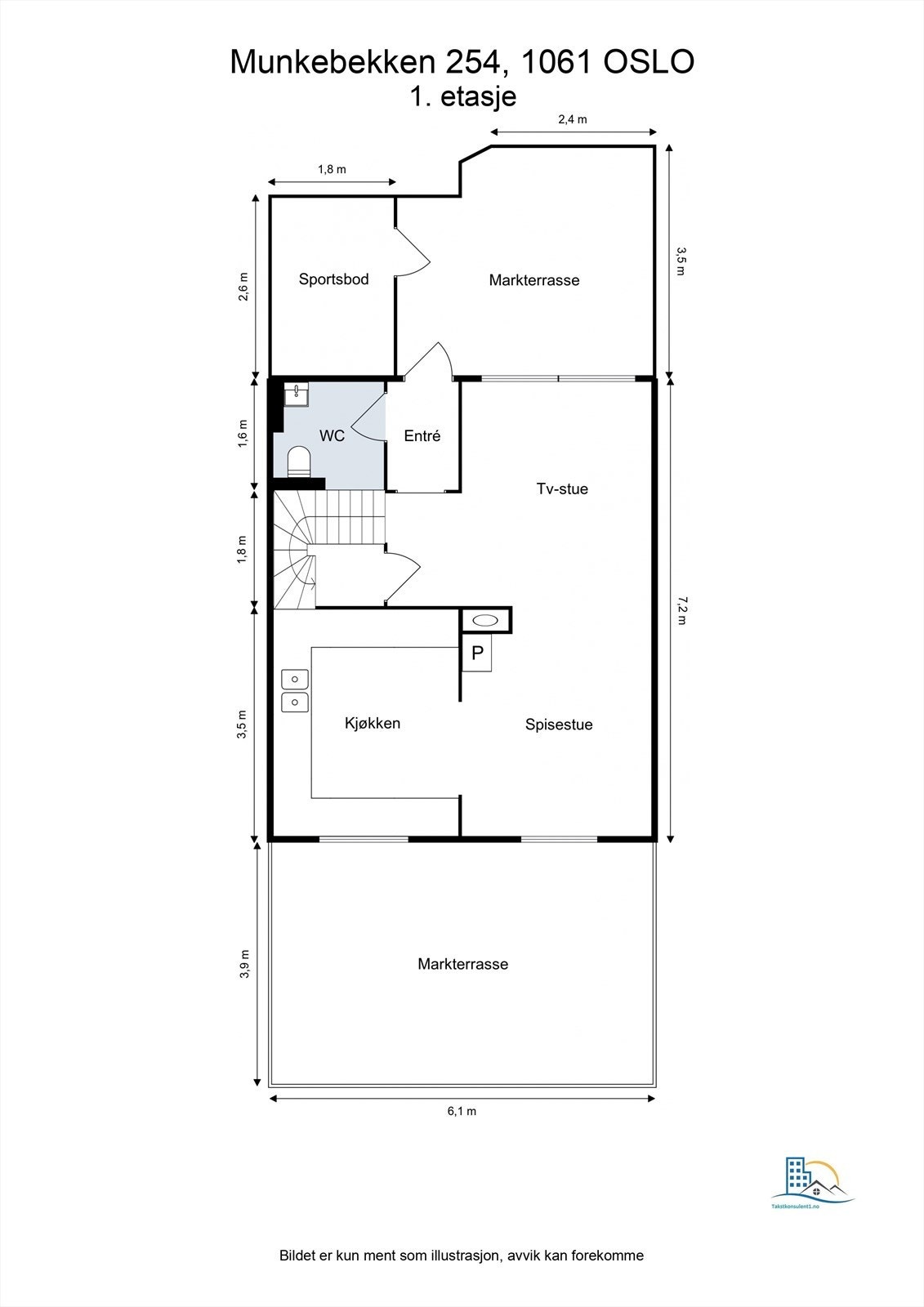 Plantegning - 1. etasje. Galleribilde