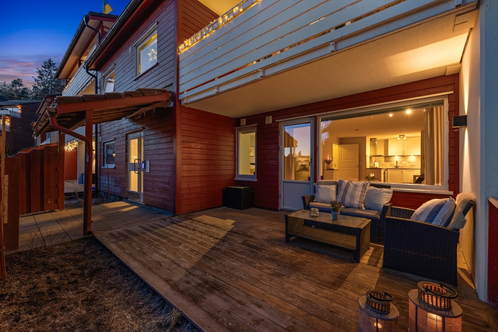 Terrassen er oppmålt til hele 15 kvm. Fine solforhold er det også! Galleribilde