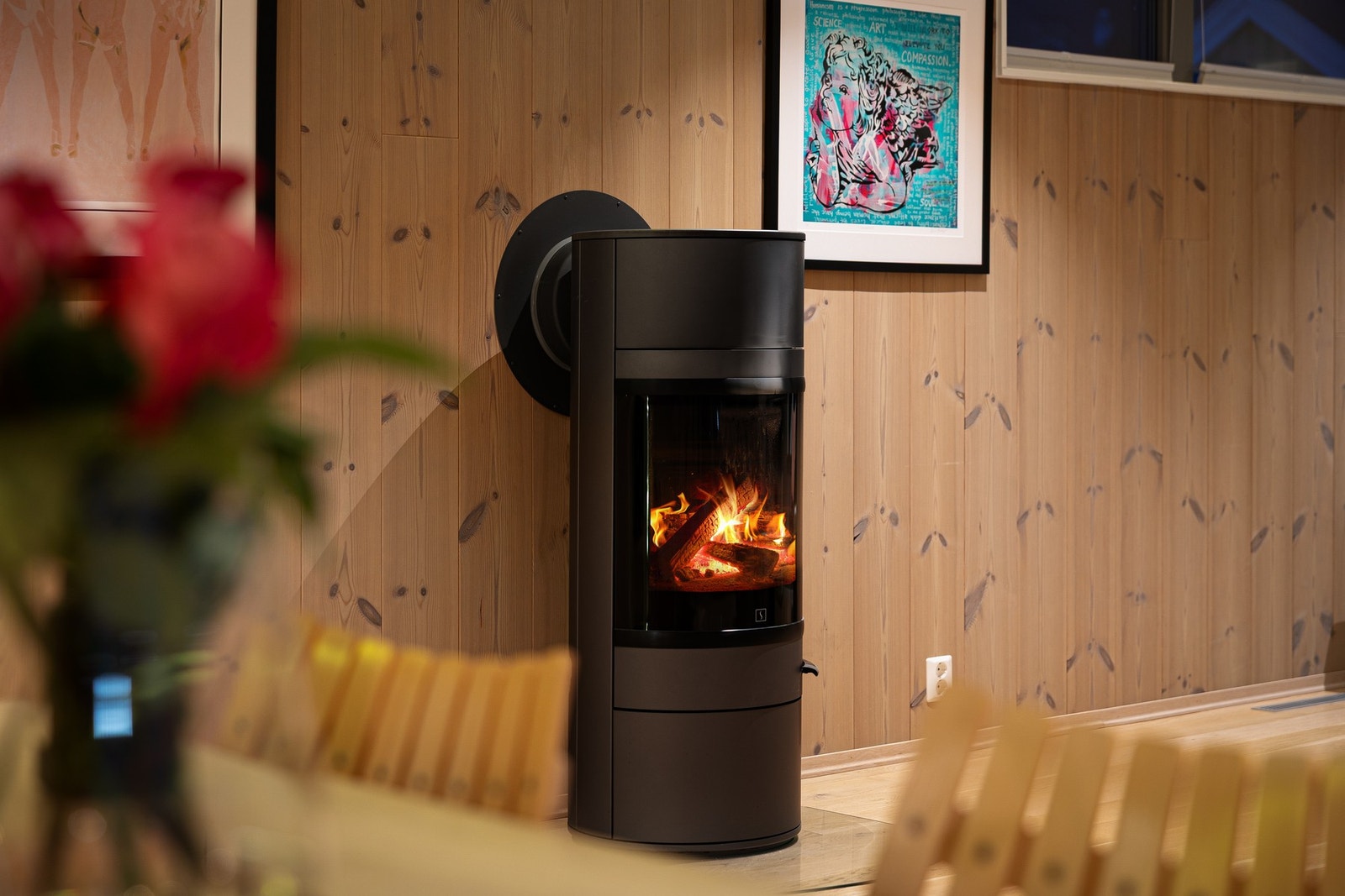 Vedfyring. Galleribilde