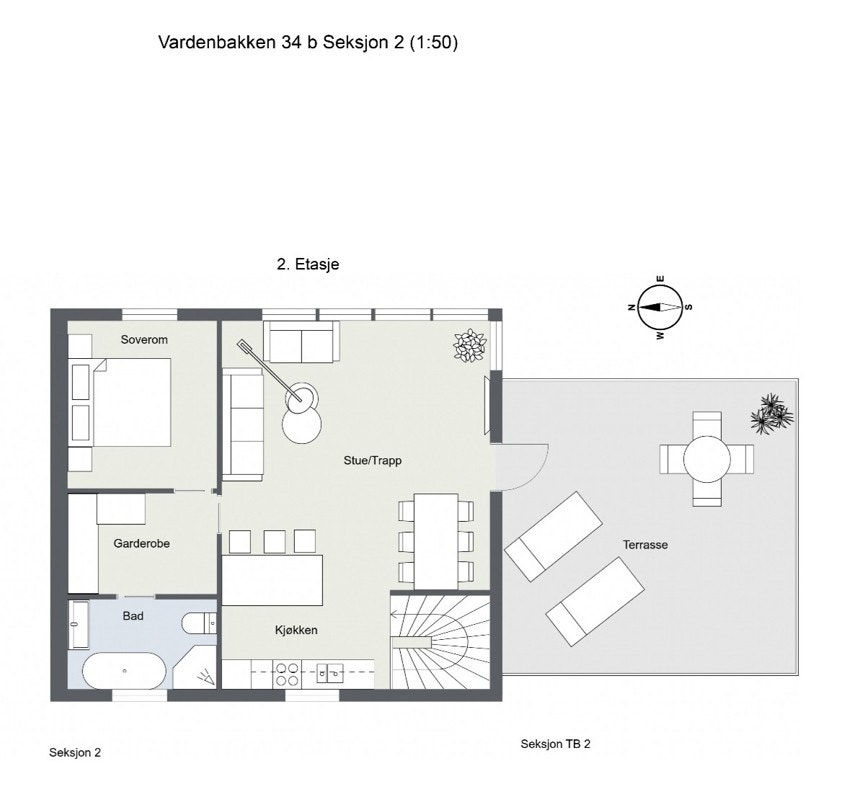 Plantegning 2. etasje Galleribilde