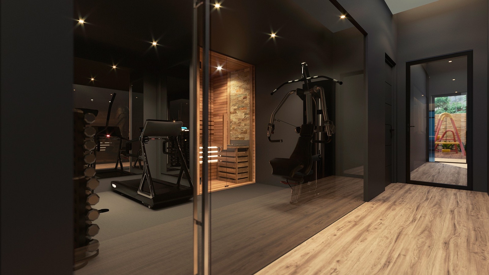 Gym + Sauna Galleribilde