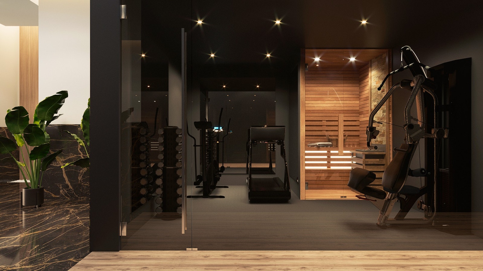 Gym + Sauna Galleribilde