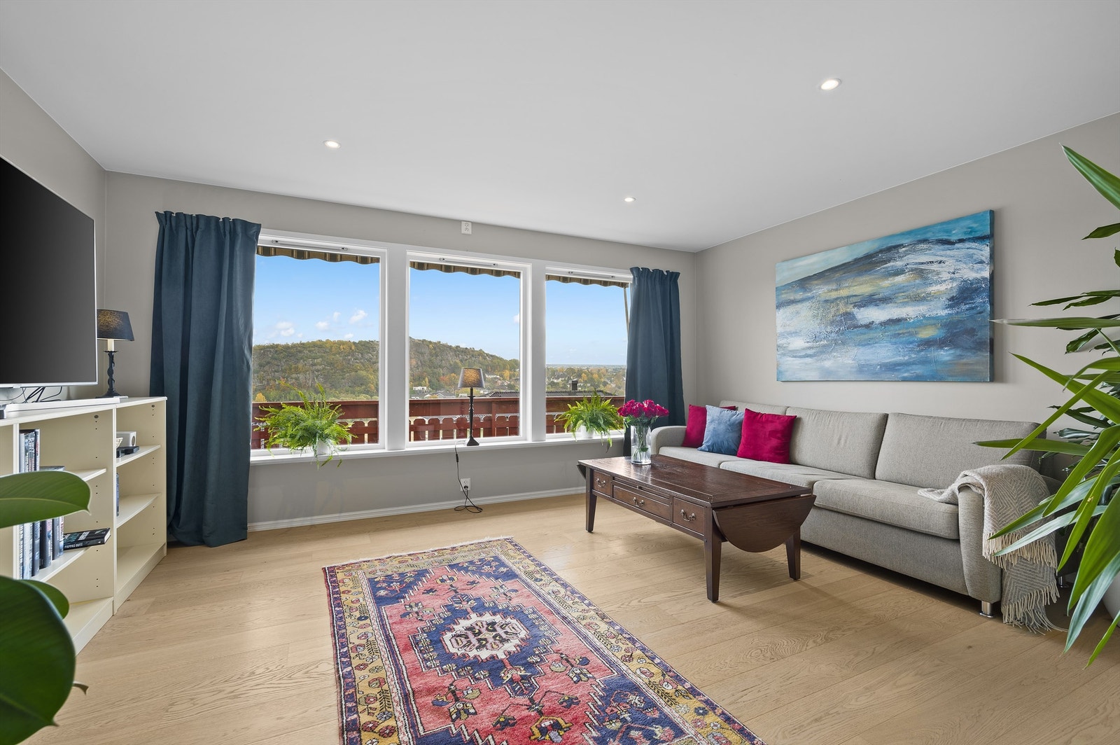 Romslig tv stue Galleribilde