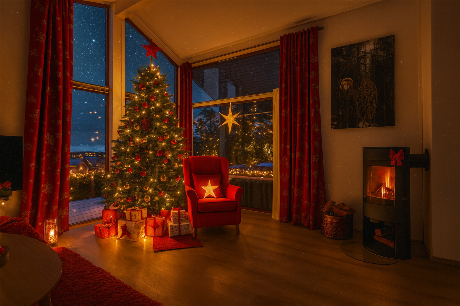 Kurefjordveien 512N presenteres av Krogsveen. (Julestemning er KI generert) Galleribilde