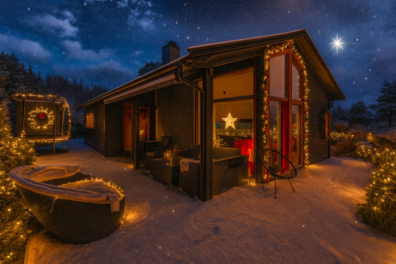 Velkommen til Jul i Larkollen. (julestemning er KI generert) Galleribilde