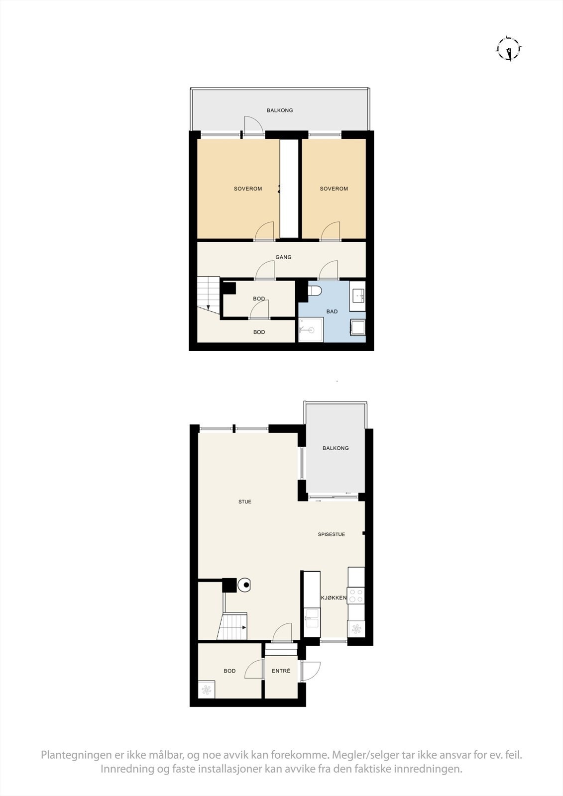 Plantegninger - Reinhold Zieglers Veg 16A. Galleribilde