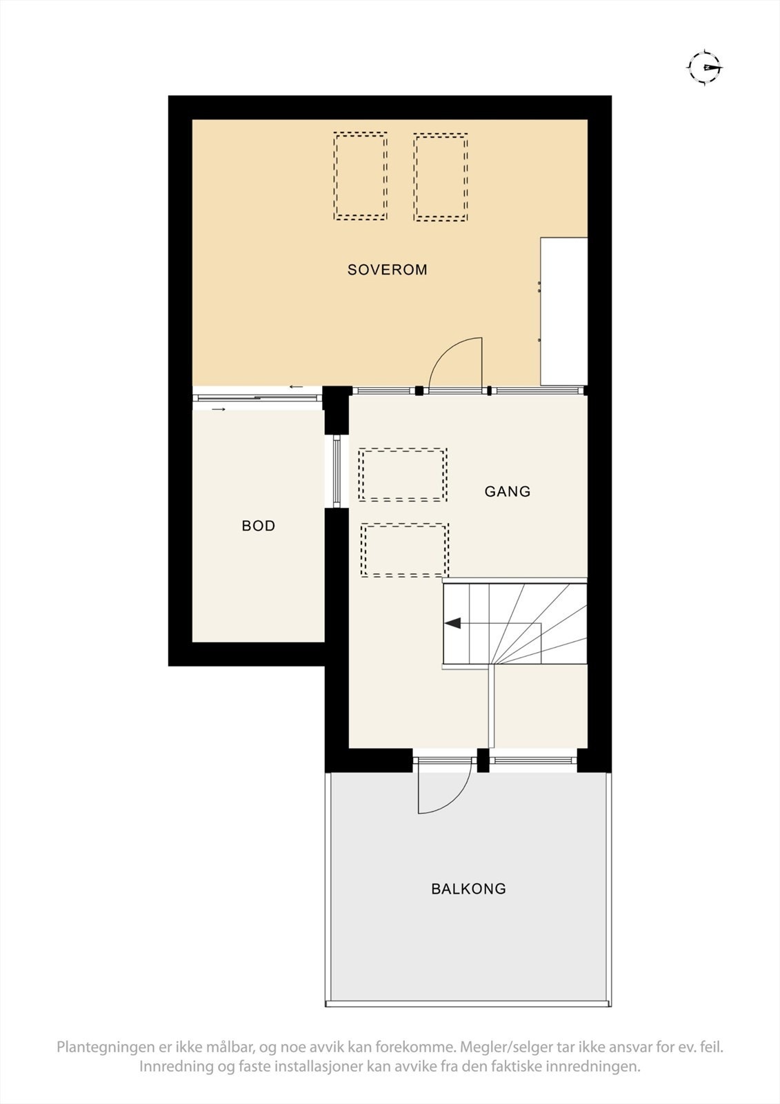 Plantegning - loftesetasjen. Galleribilde