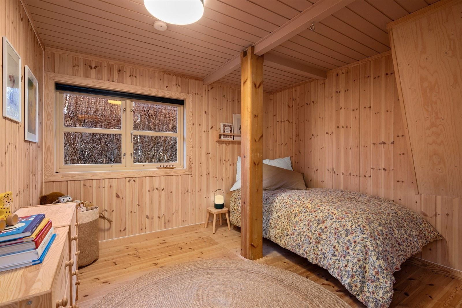 Det minste soverommet er helt nytt. Her er det mange muligheter for at familiens yngste kan forme rommet etter sitt eget hode. Galleribilde