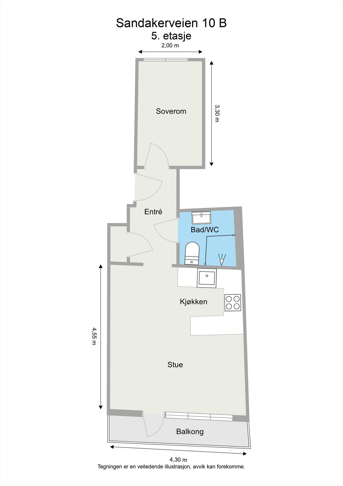 Plantegningen viser en smart utnyttelse av arealet. Galleribilde