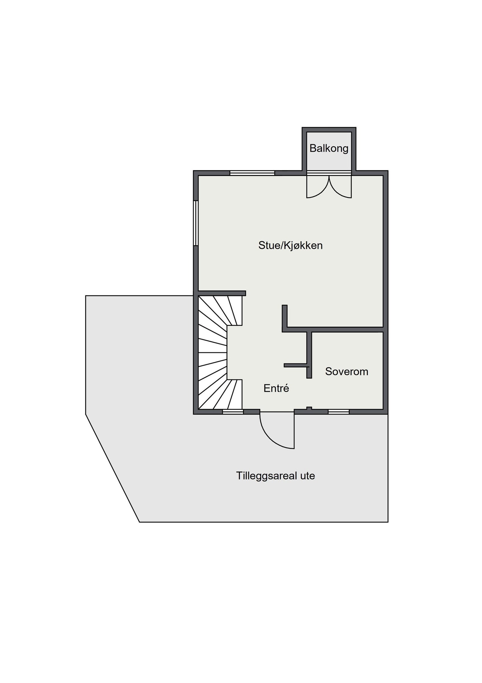 Plantegning 1.etg. Galleribilde