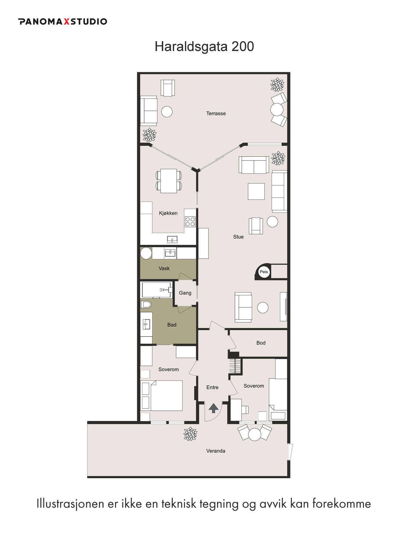 Plantegning. Galleribilde