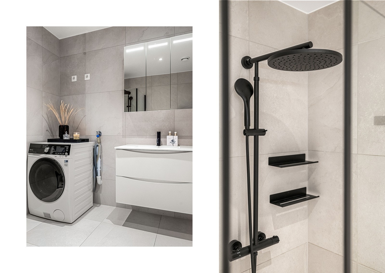 Fin kombinasjon av lyse farger med sorte detaljer gir et moderne uttrykk. Galleribilde