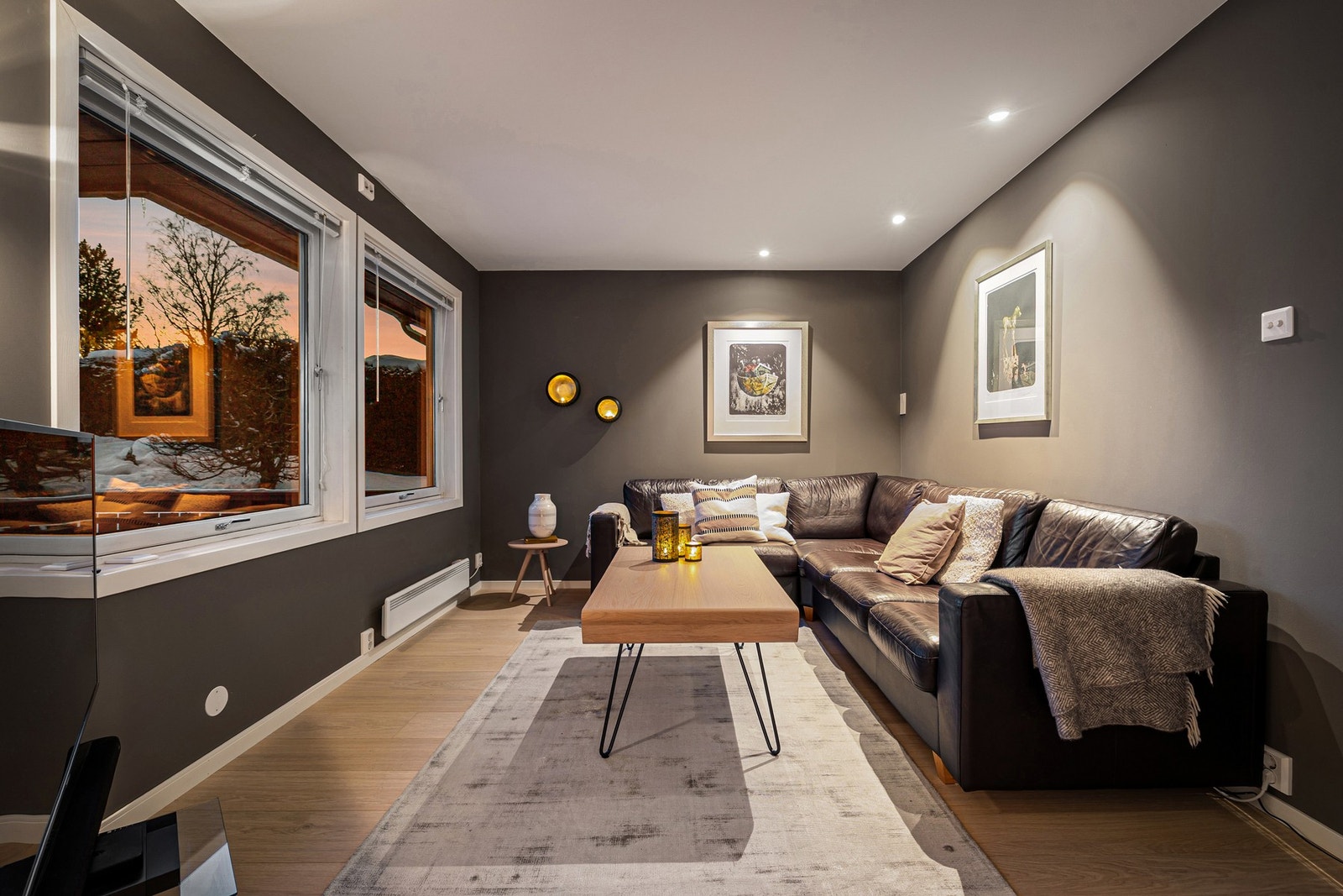 Tv-stue på 12 kvm. Galleribilde