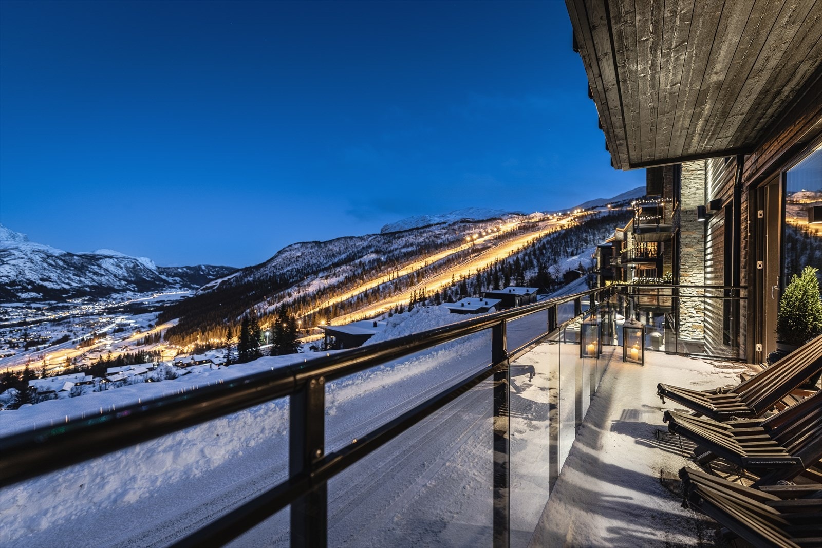 Og mot skianlegget! Galleribilde