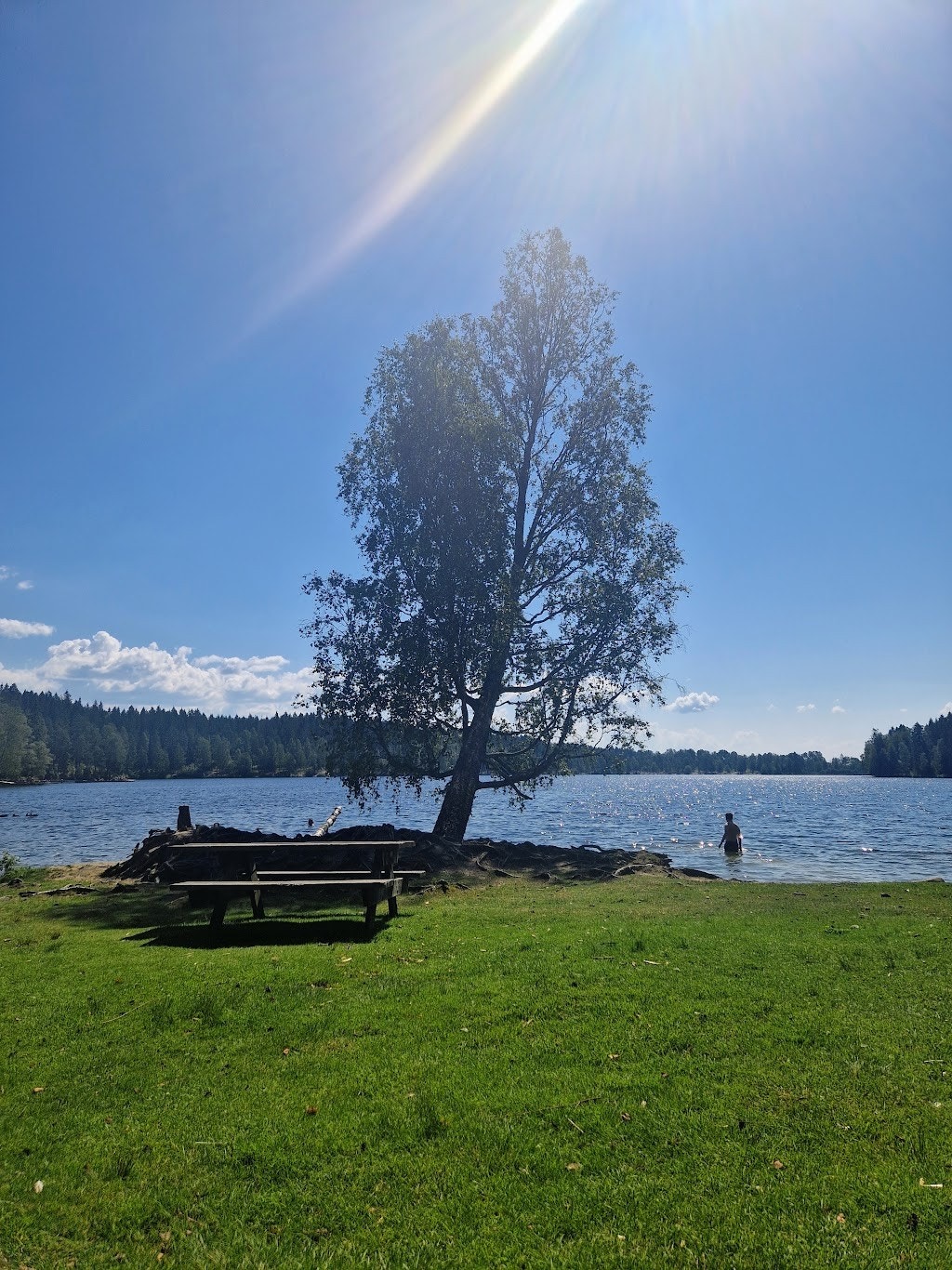 Her bor du altså sentrumsnært men med marka rett utenfor døren med skog og stier, skispor bokstavelig talt fra døren. Kollbanen med utendørs treningspark ligger like ved Galleribilde