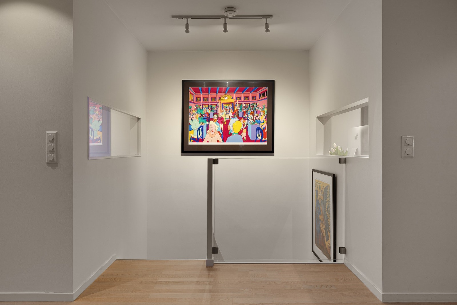 Alle lys i 2. etg kan styres via app. Galleribilde