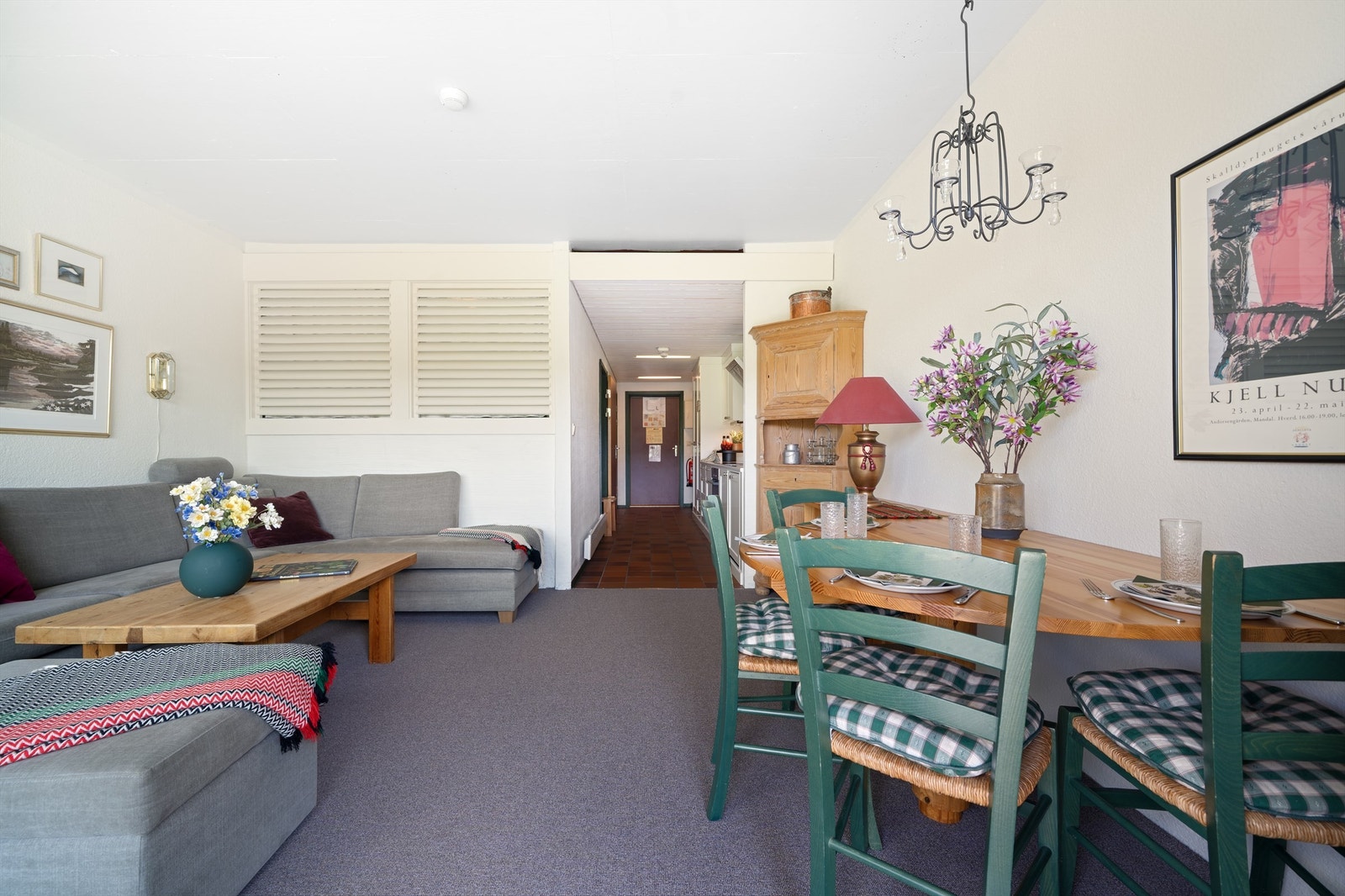 Stue sett fra terrassen. Galleribilde