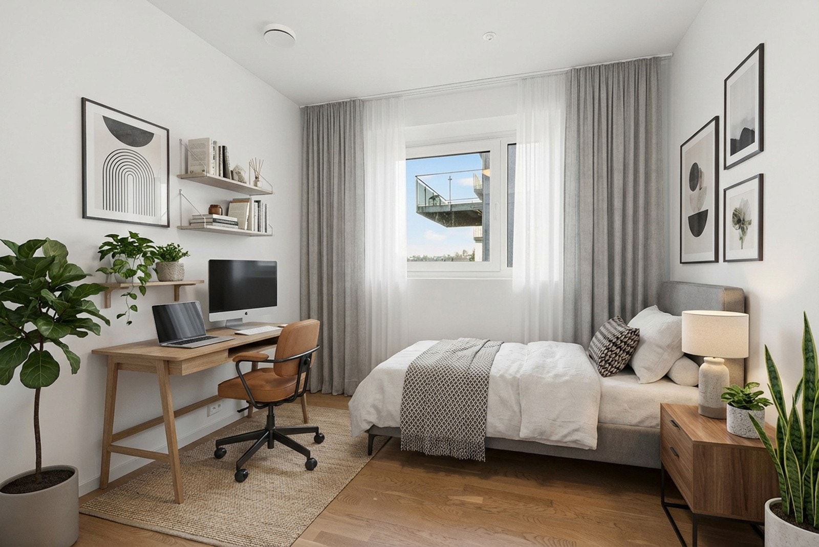 Soverom 2 - Bildet er digitalt møblert Galleribilde