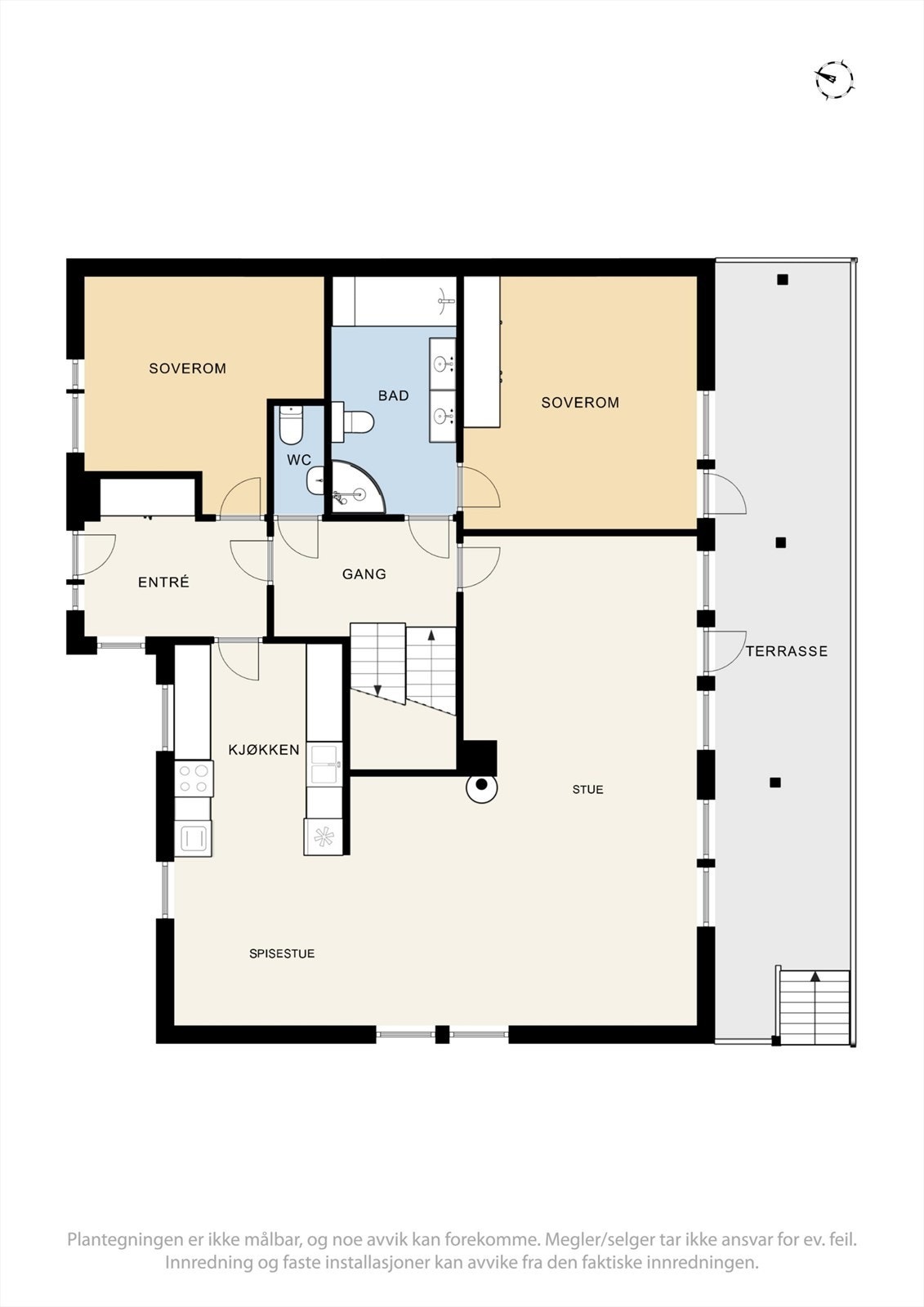 Plantegning 1.etg. Galleribilde