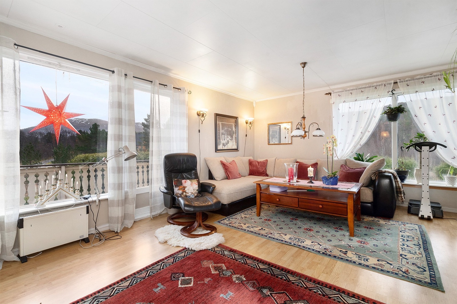 Stue med utsikt Galleribilde