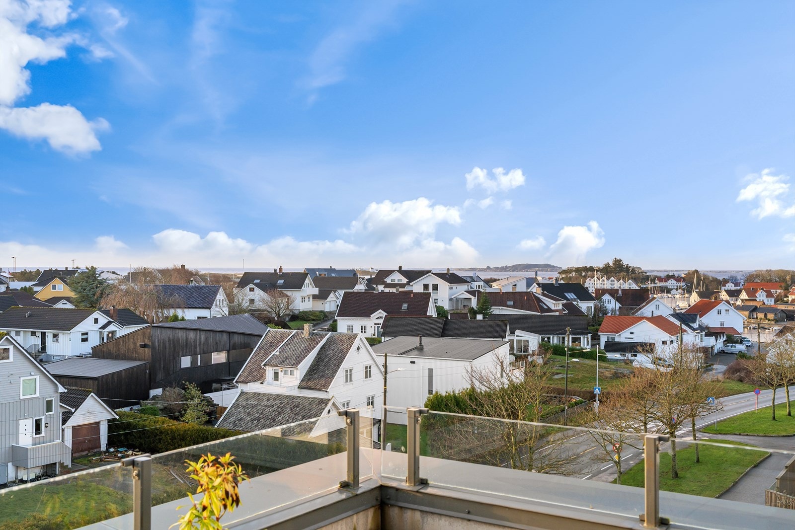 Utsikt fra balkong Galleribilde