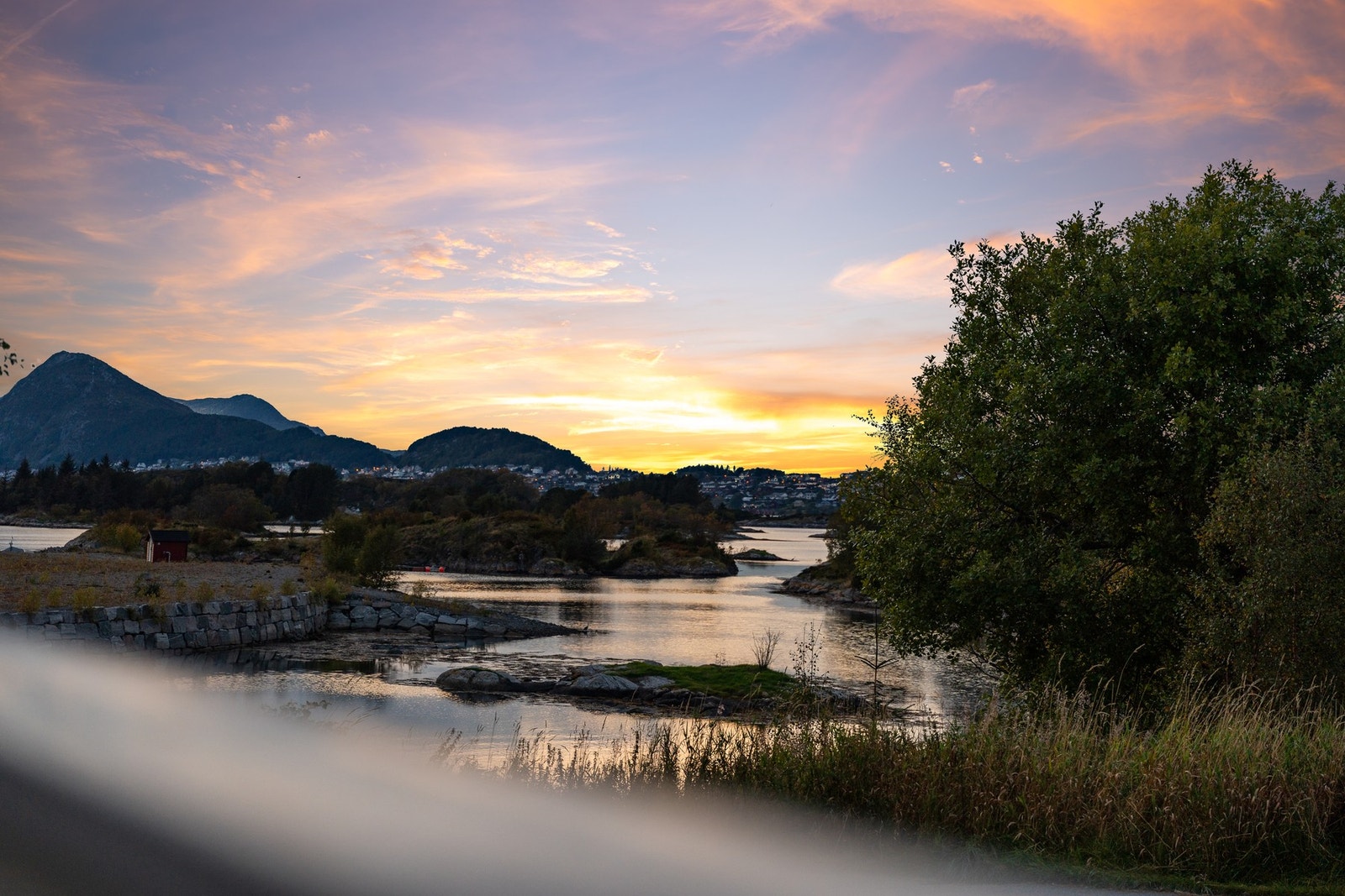 Utsikt fra terrassen. Galleribilde