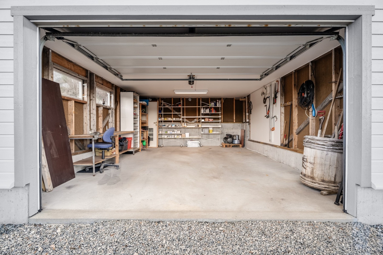 Garasjen oppleves romslig. Galleribilde