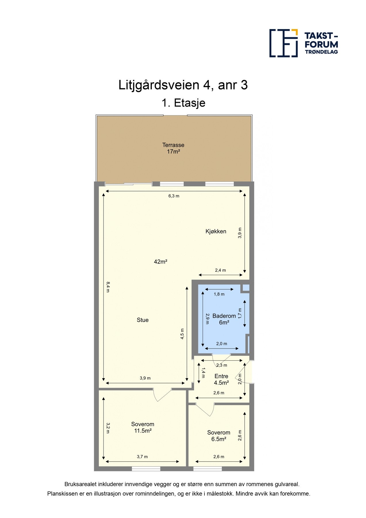 Plategning 1. etasje Galleribilde