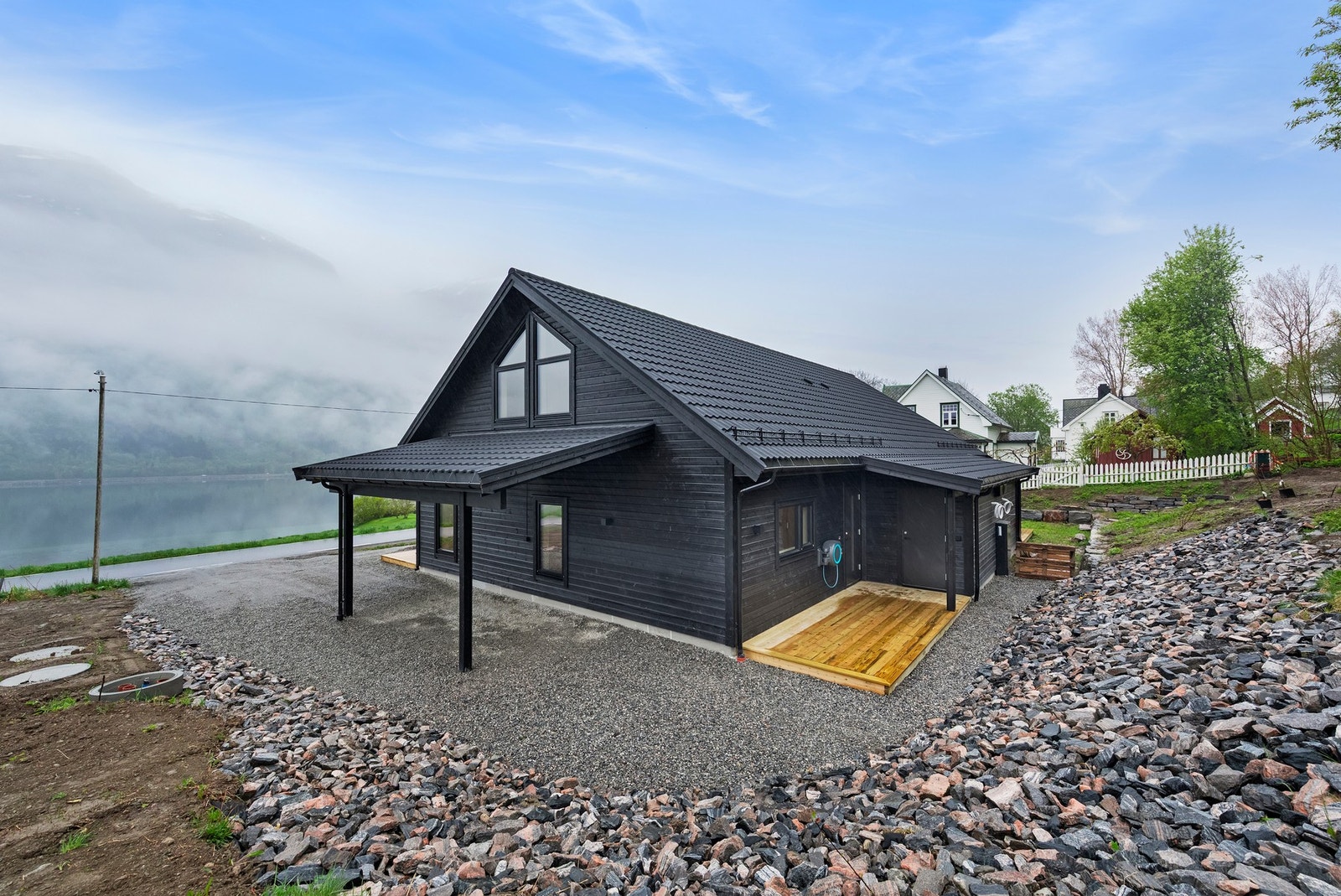 Parkering i carport Galleribilde