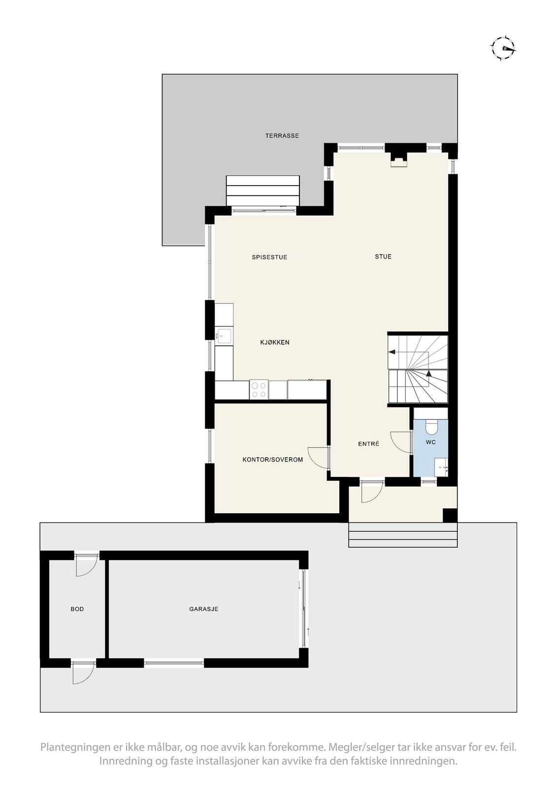 Plantegning - 1. etasje Galleribilde