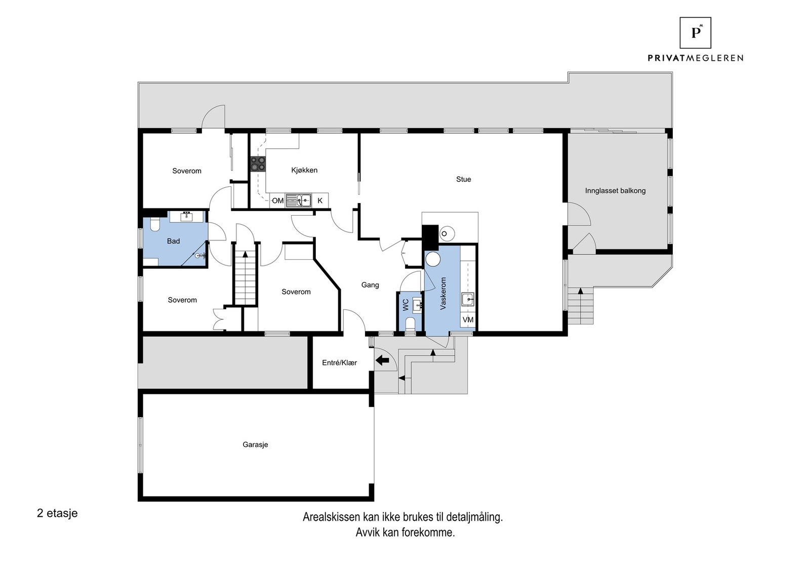 Plantegning 1. etasje Galleribilde