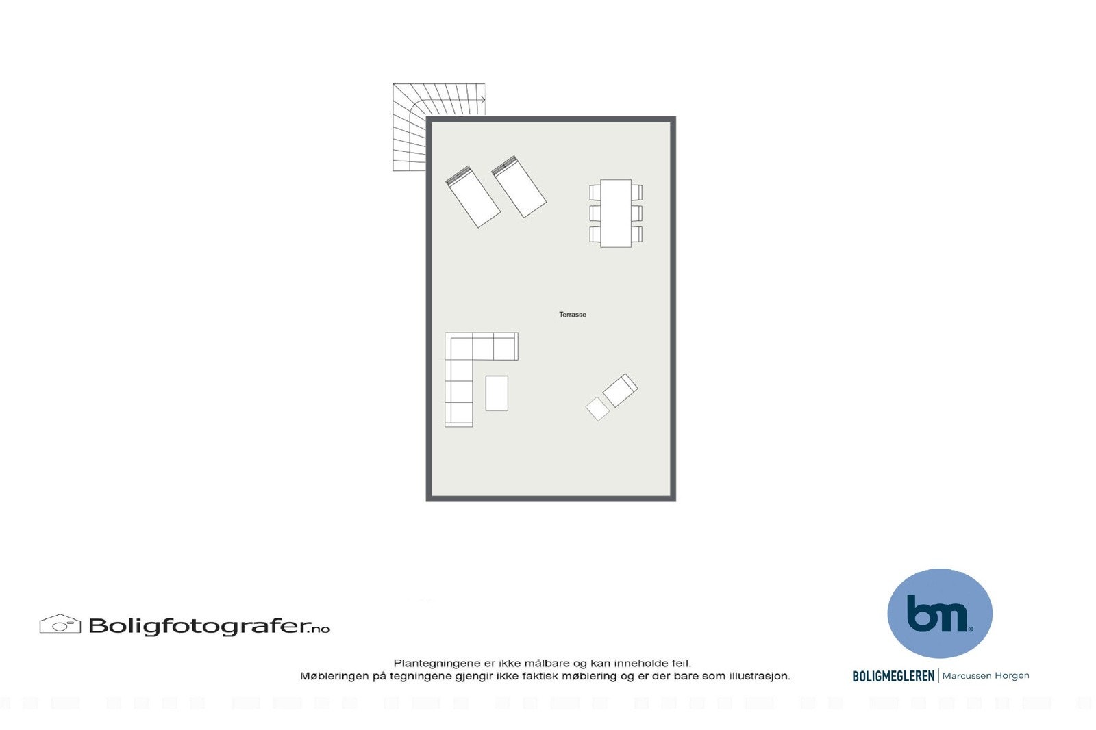 Plan takterrasse Galleribilde