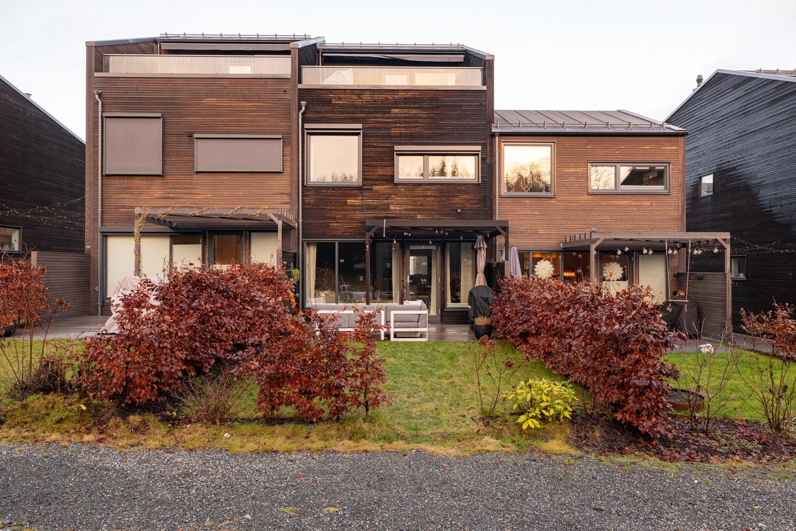 Direkte adkomst fra hagen til internveiene på feltet. Galleribilde