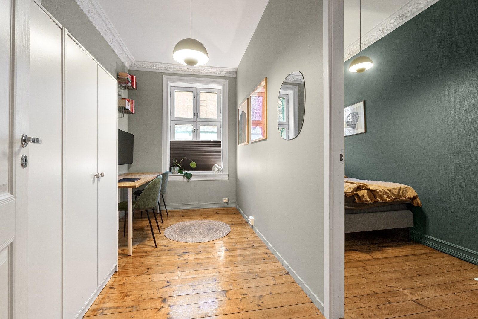 Leiligheten har i dagens løsning to soverom. Galleribilde