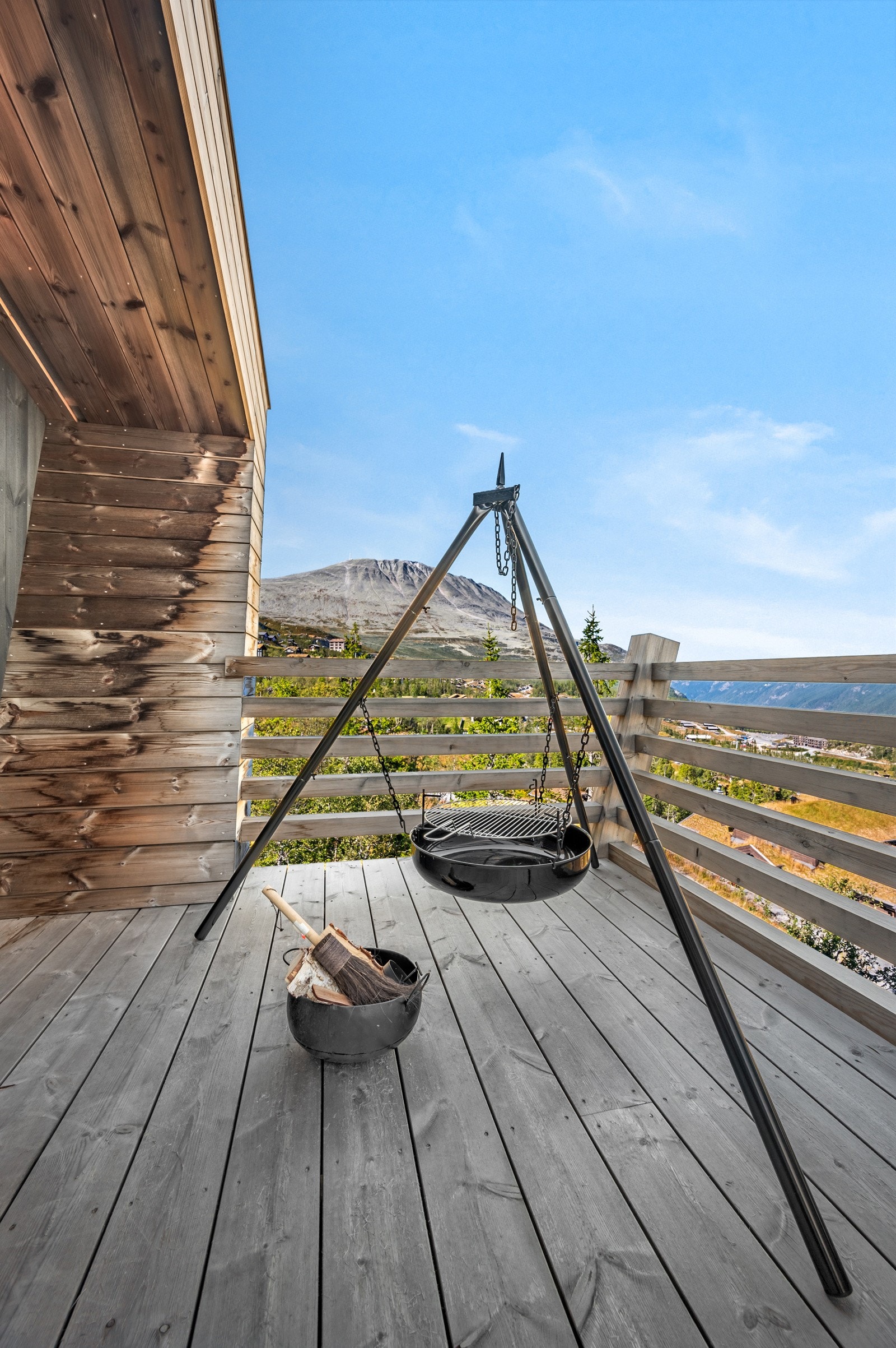 Balkongen er en naturlig forlengelse av stua Galleribilde