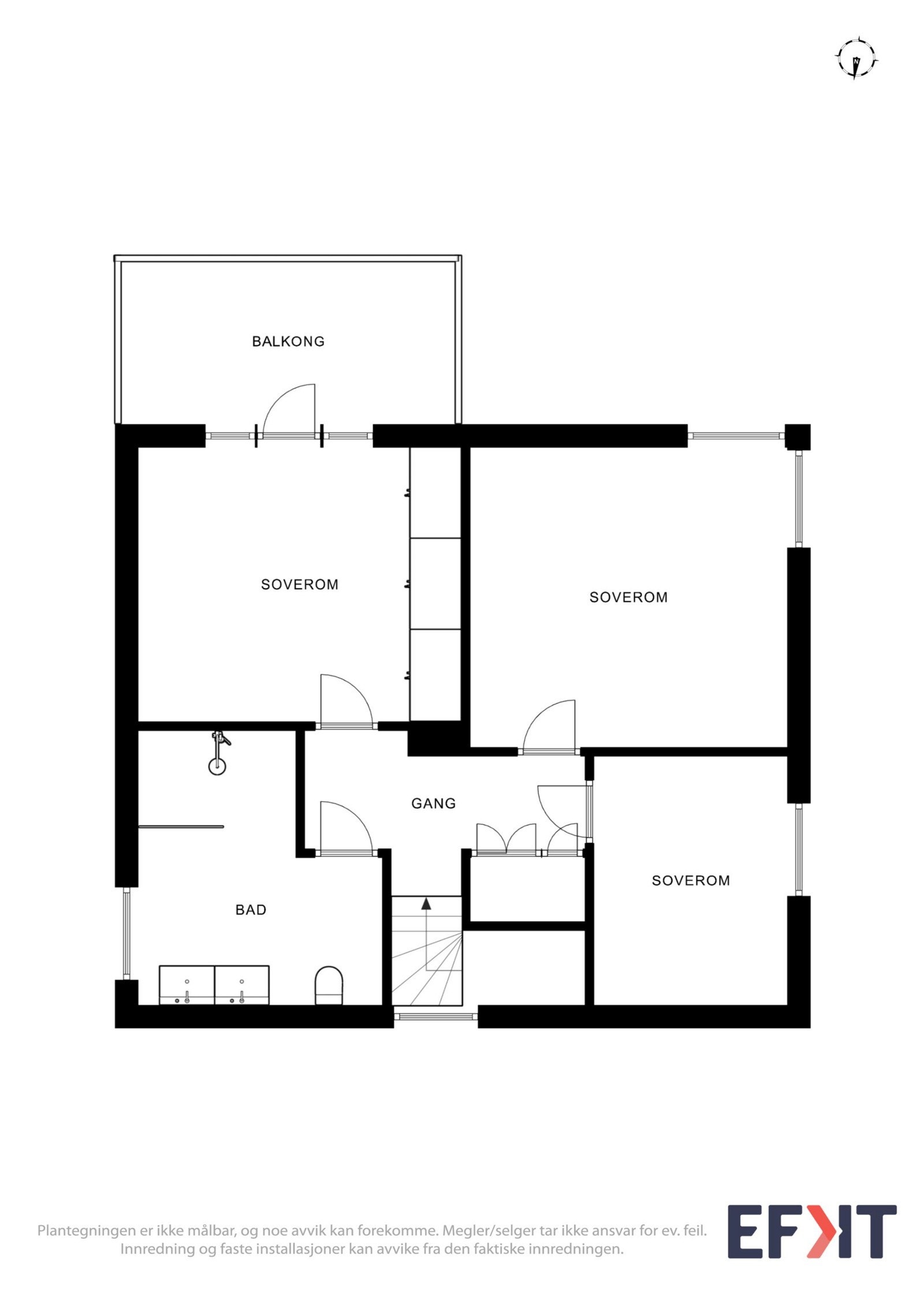 Planskisse andre etasje Galleribilde