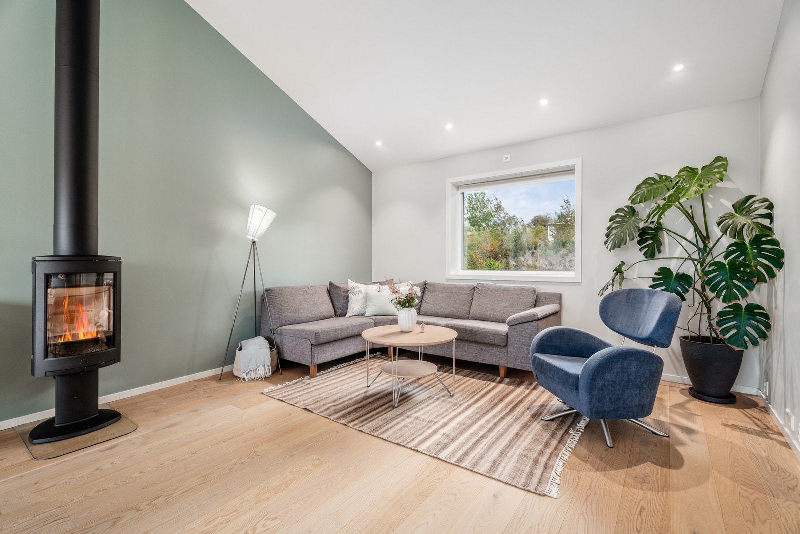 En perfekt sofakrok med TV-vegg Galleribilde