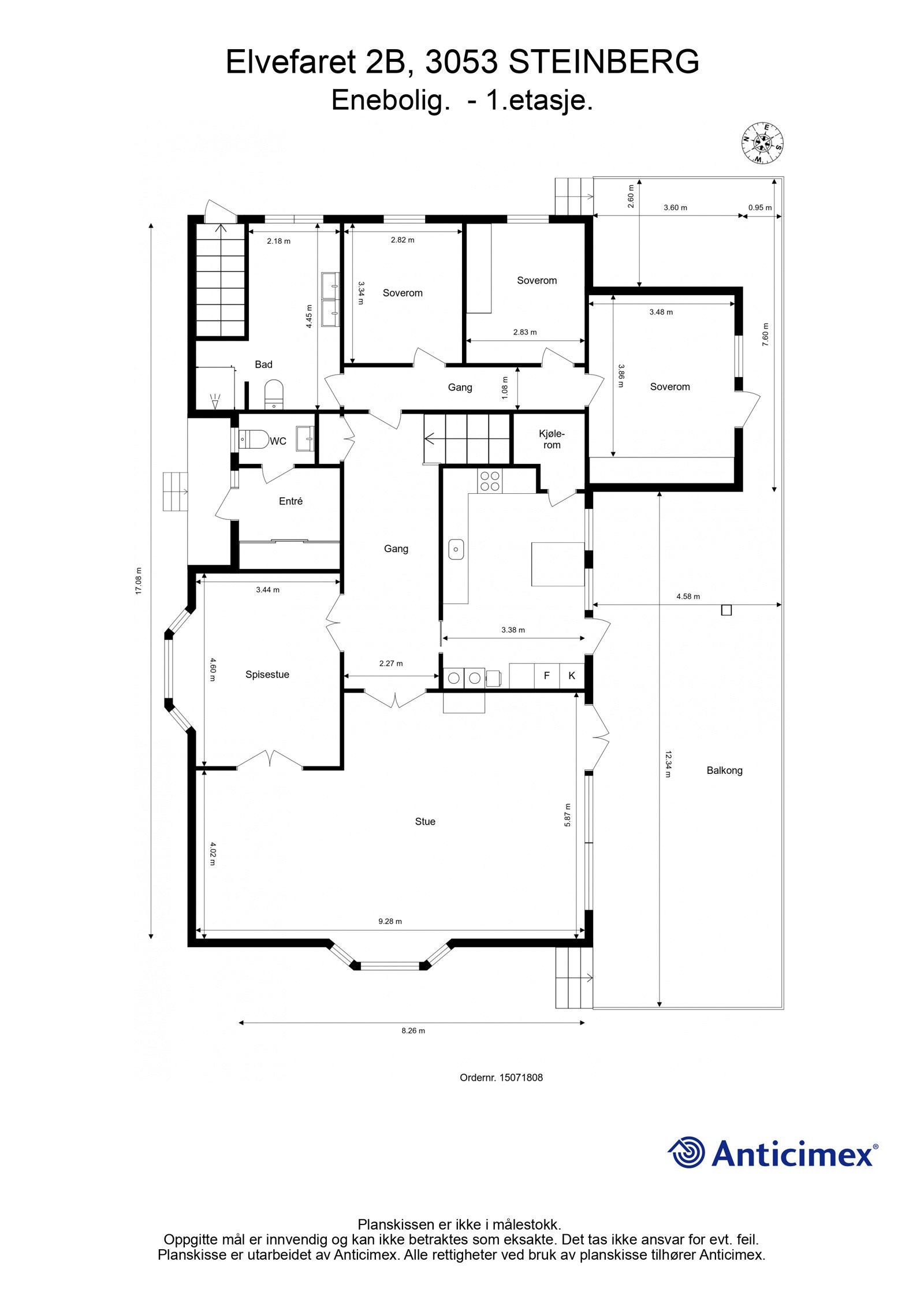 Plantegning 1. etasje Galleribilde