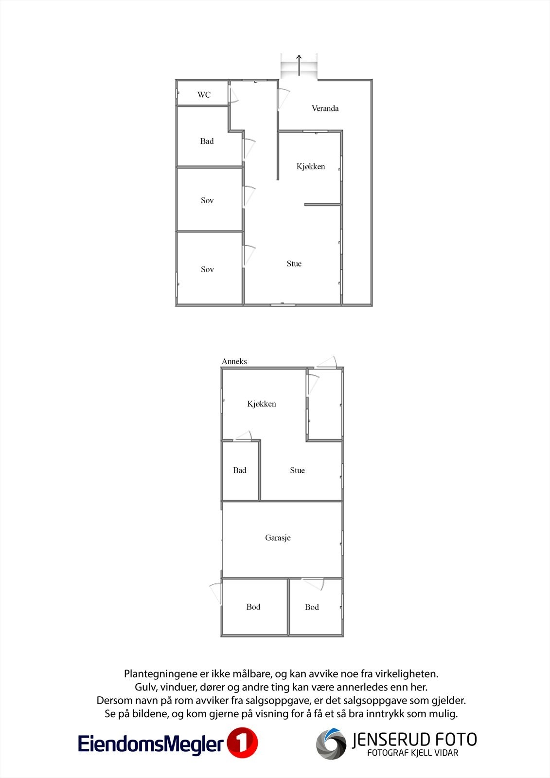 Plantegning Veistengutua 6 Galleribilde