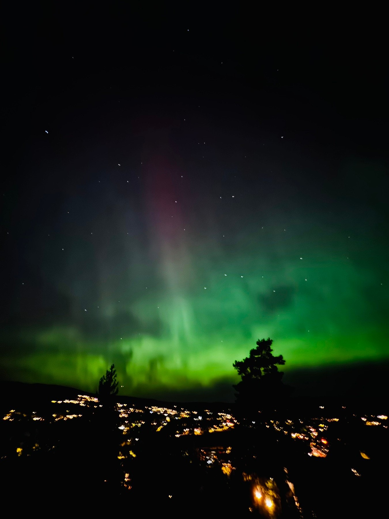 Nordlyset kan tidvis også oppleves på boligens unike plassering. Galleribilde