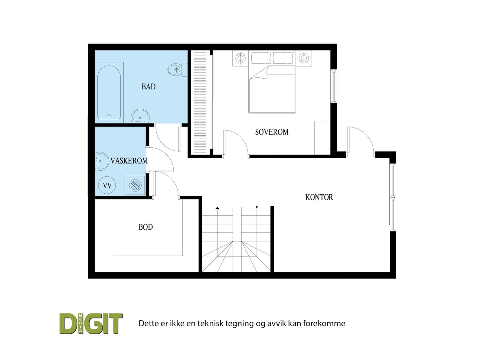 Plantegning - Underetasje / Kjeller. Galleribilde