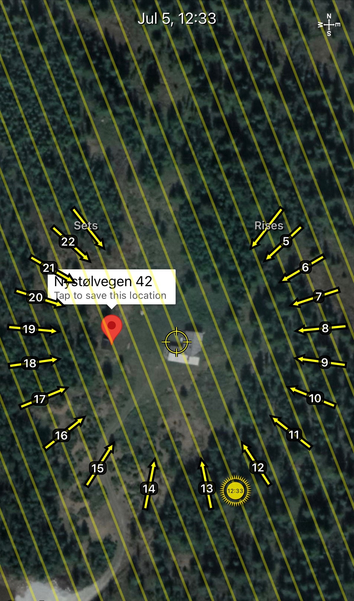 Solkurve. Avvik kan forekomme. Galleribilde