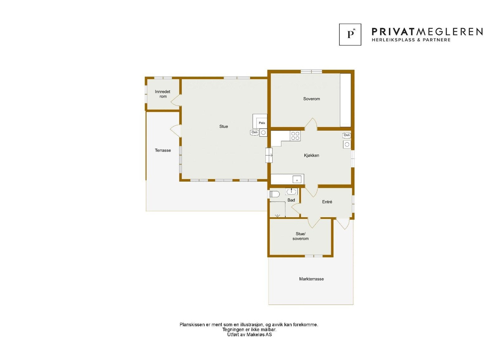 Plantegning. Avvik kan forekomme. Galleribilde