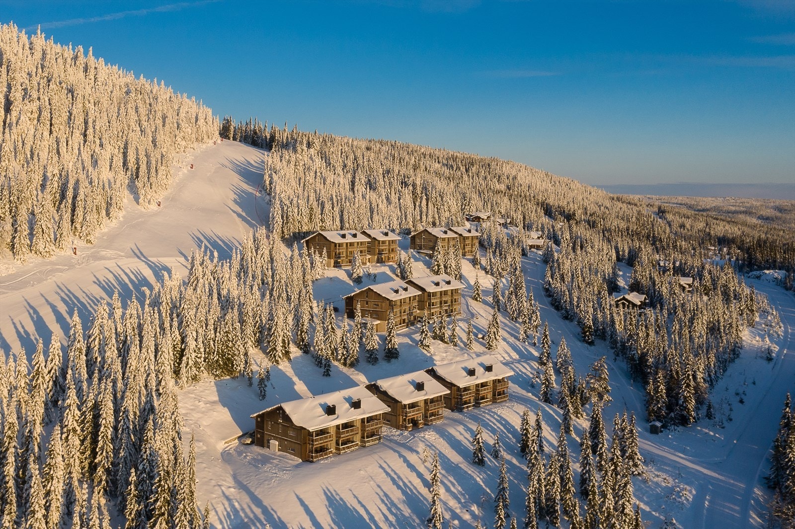 Leiligheten ligger ypperlig til med ski inn/ut til Nattrudstilen skisenter Galleribilde