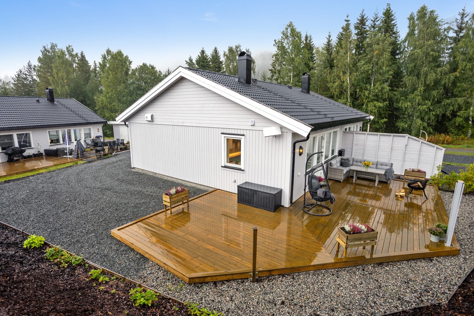 Stor terrasse Galleribilde