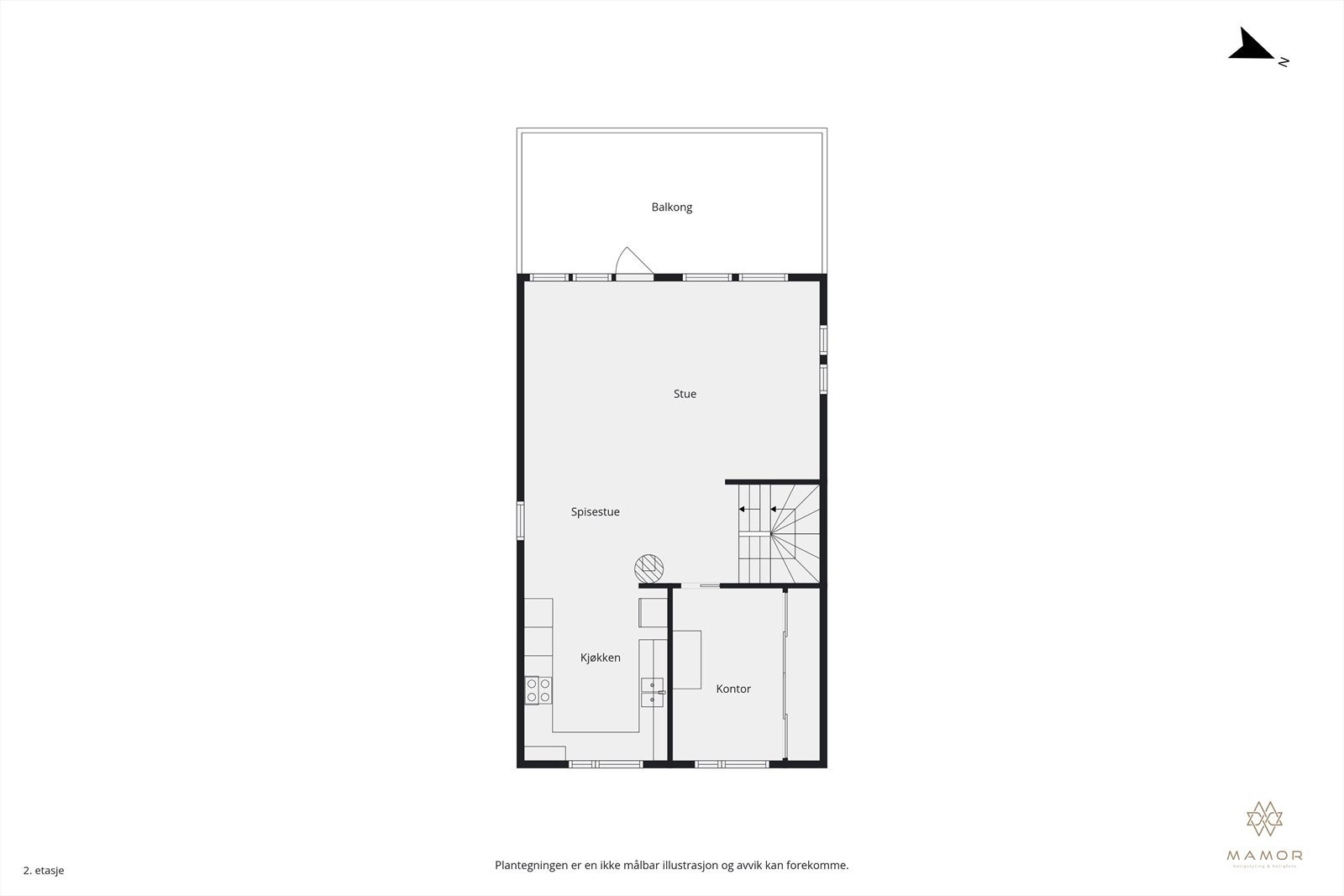 Plantegning 2. etasje. Galleribilde