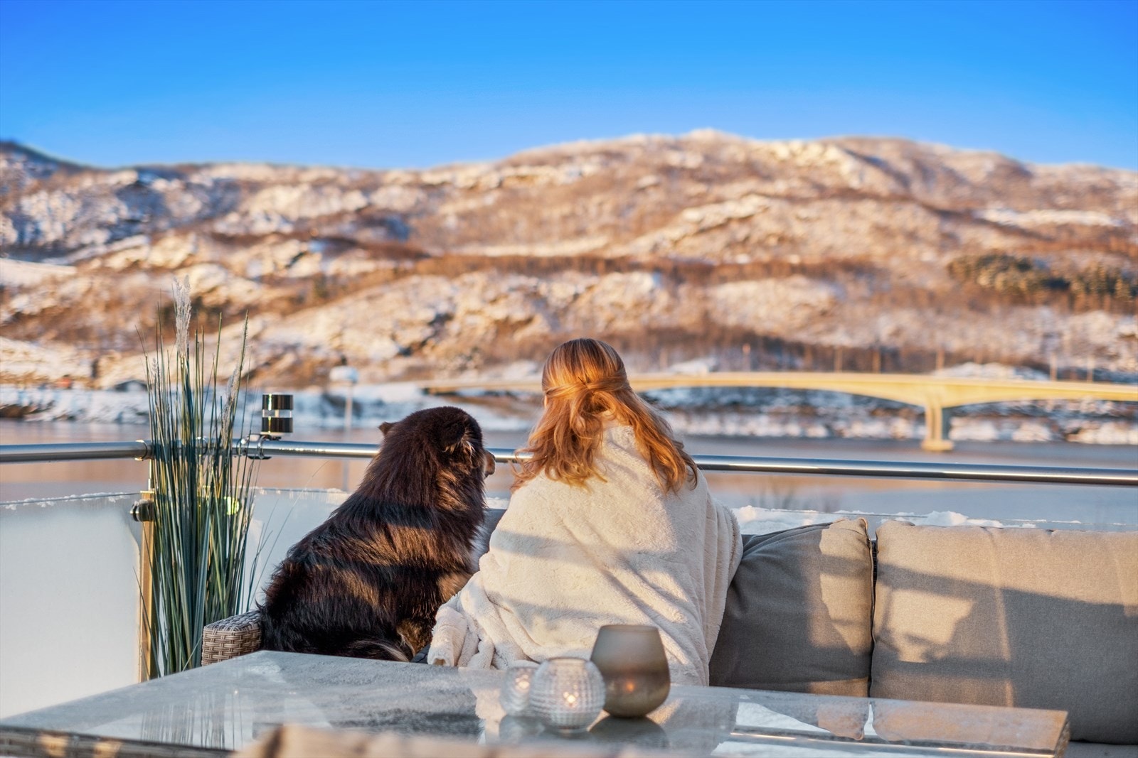 Her kan du nyte utsikten og følge livet på sjøen. Galleribilde