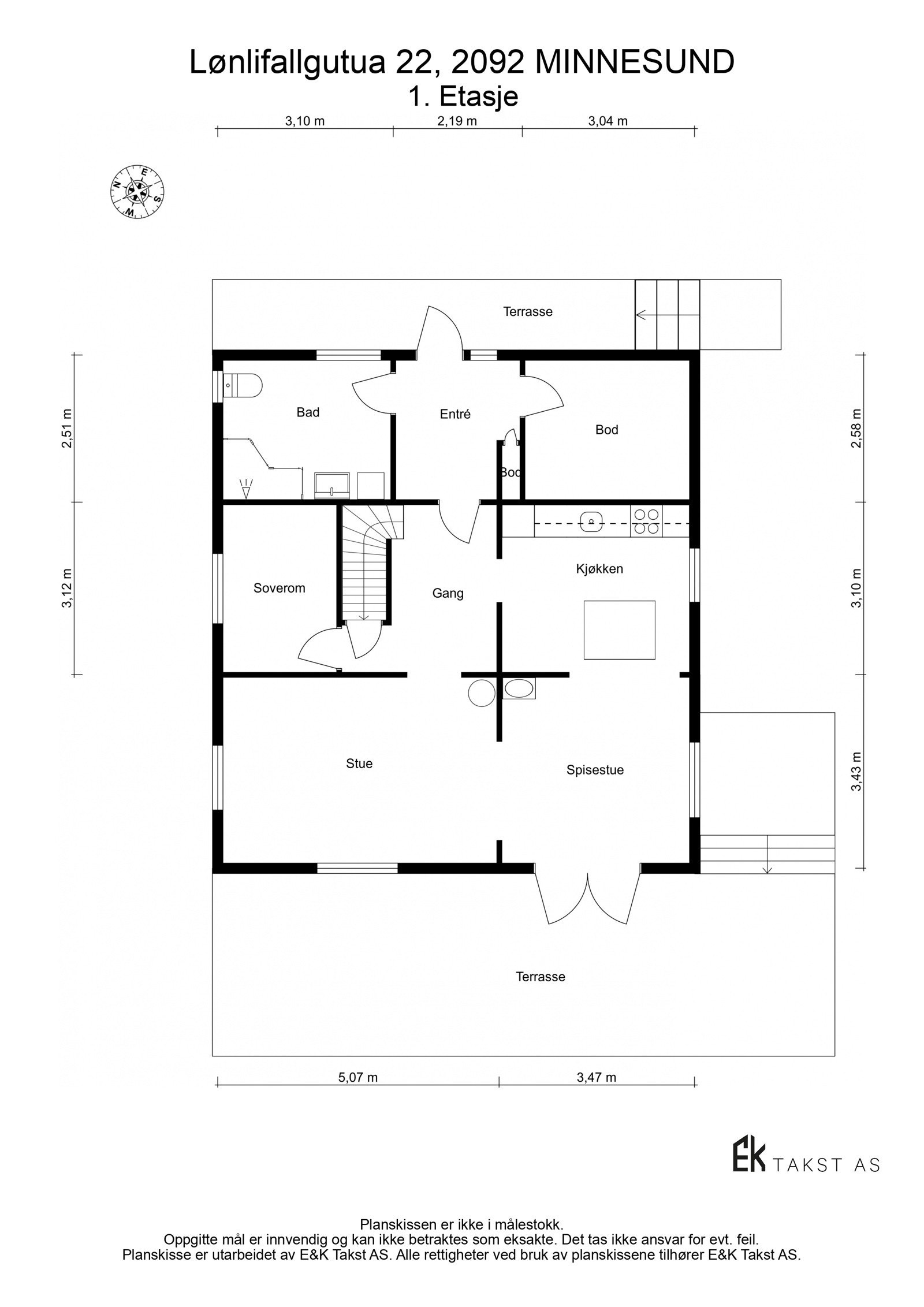 Plantegning 1. Etasje. Galleribilde